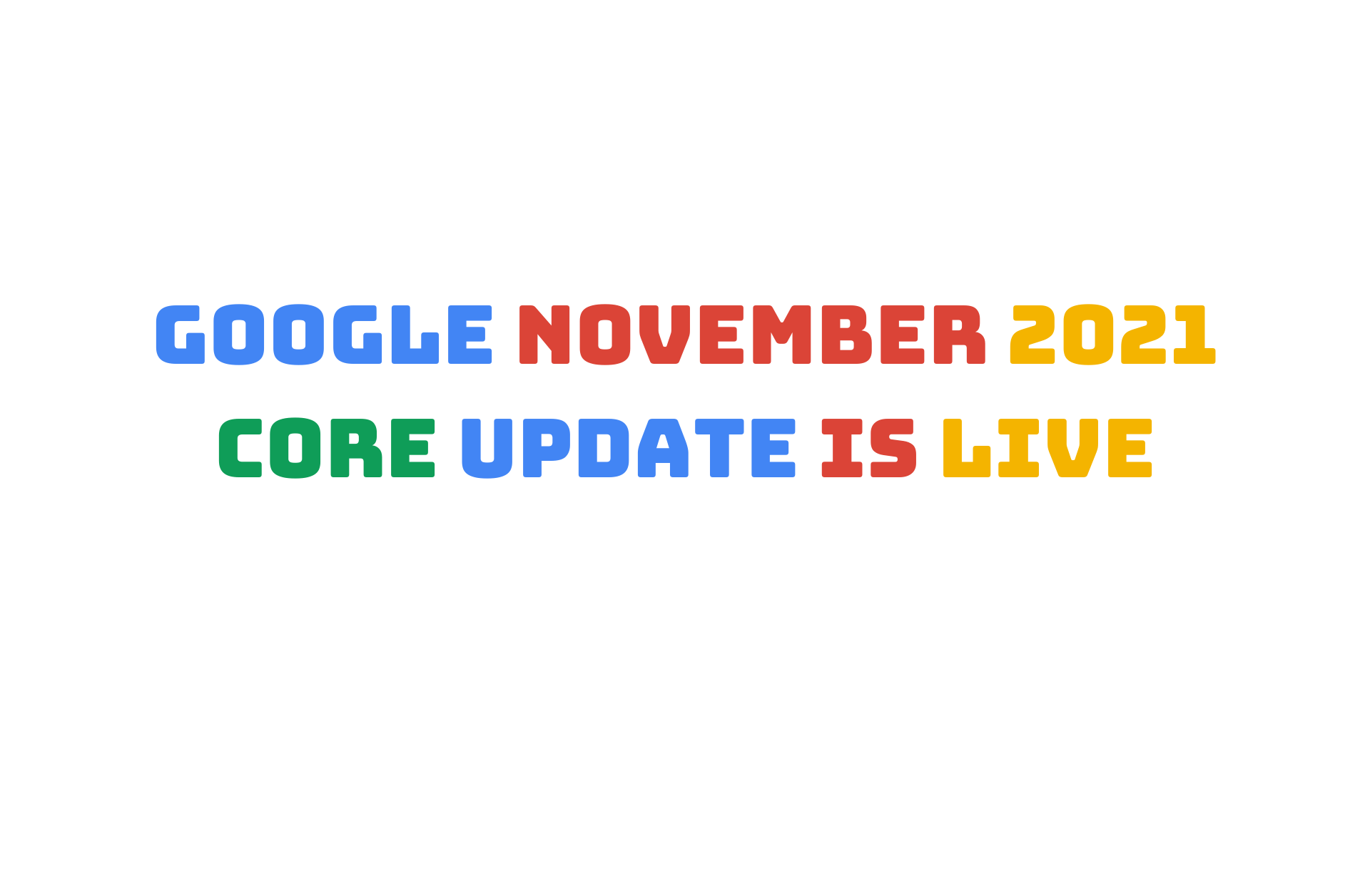 What We Are Seeing Now With Google's November 2021 Core Update