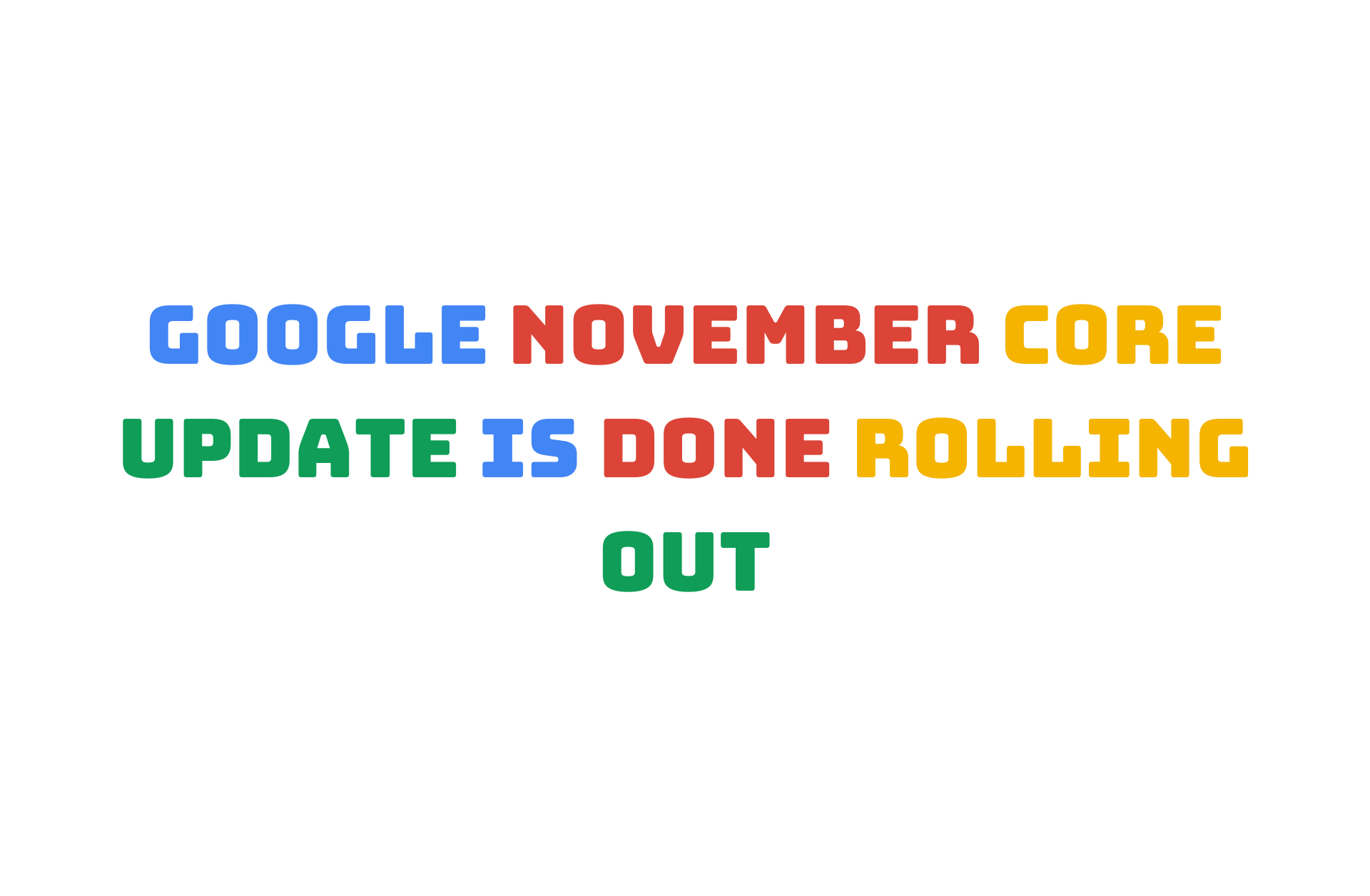 You are currently viewing Google November 2021 Core Update is Finished Rolling Out