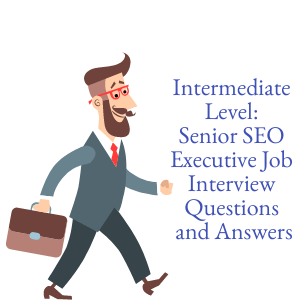 Intermediate Level: Senior SEO Executive Job Interview Questions and Answers