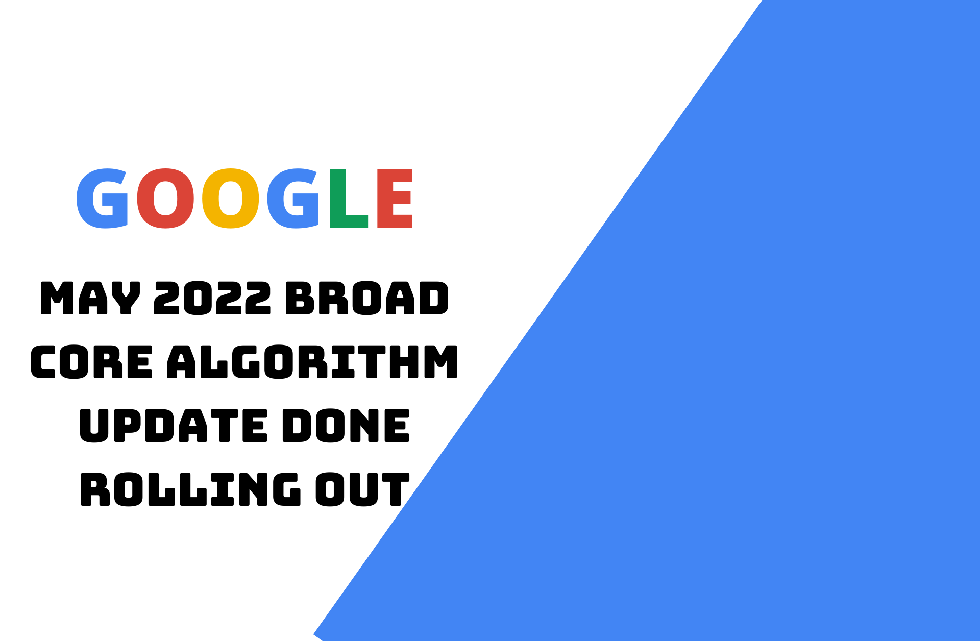 Read more about the article Google May 2022 Broad Core Algorithm Update Is Done Rolling Out
